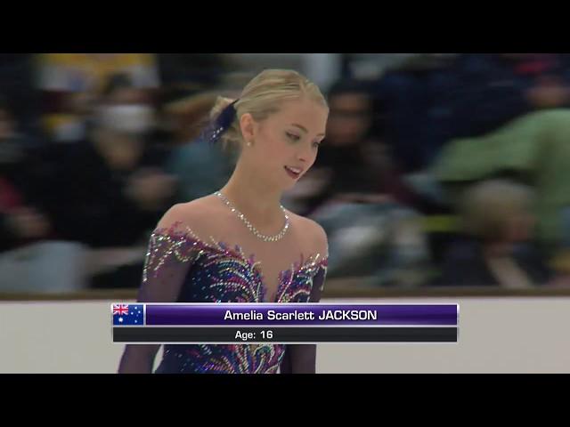 Amelia Scarlett JACKSON AUS: Brisbane Ladies Free skating - ISU JGP 2017