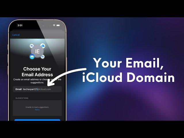 How to make your own iCloud email!