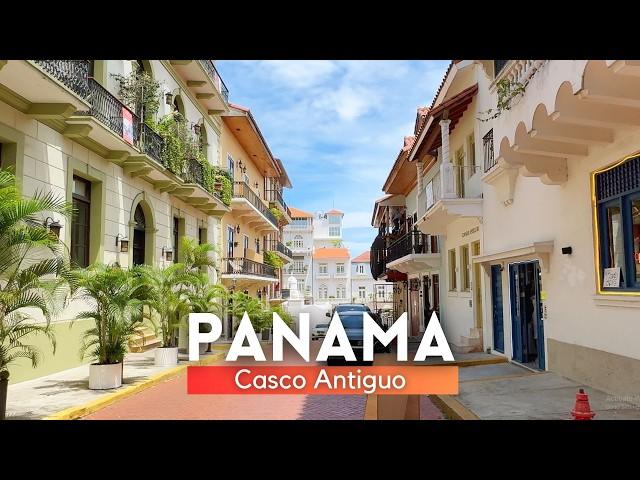 Casco Viejo Panama City Walking Tour   2024 4K