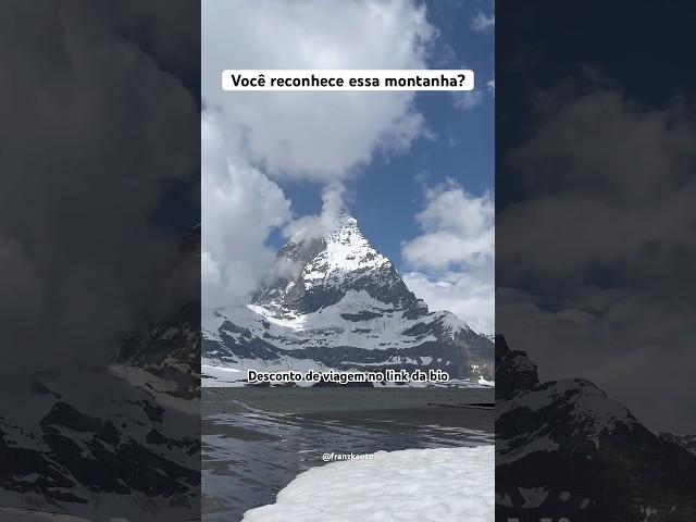 A montanha mais famosa da Suíça! #europa #montanha #zermatt #matterhorn #suica #toblerone #viagem