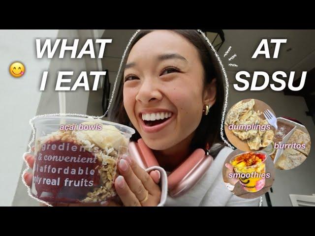 WHAT I EAT IN COLLEGE *freshman year @ SDSU*