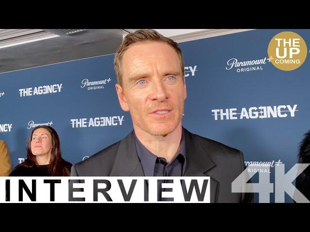 Michael Fassbender interview on The Agency red carpet