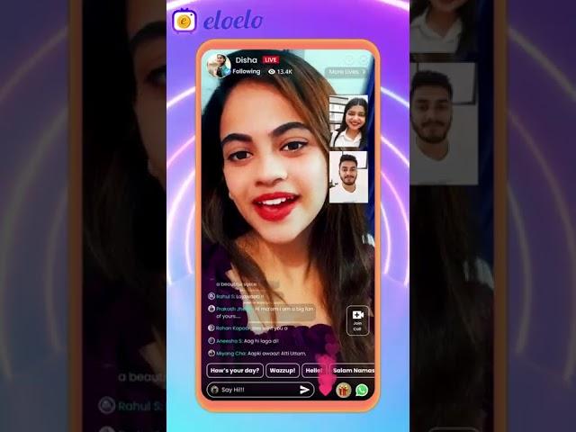 Join LIVE Room and Chat on Eloelo