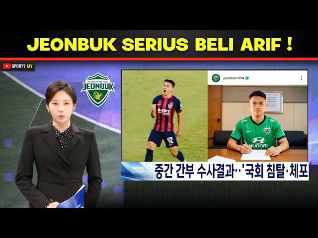 Jeonbuk Hyundai Sangat TERPUKAU dengan Skill Arif Aiman Bersama JDT di ACL elite !