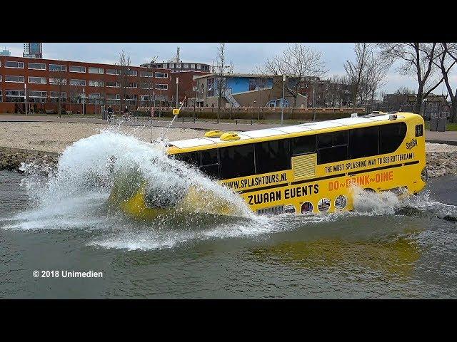 SPLASHTOURS ROTTERDAM | the spectacular splashing swimming bus | 4K-Quality-Video