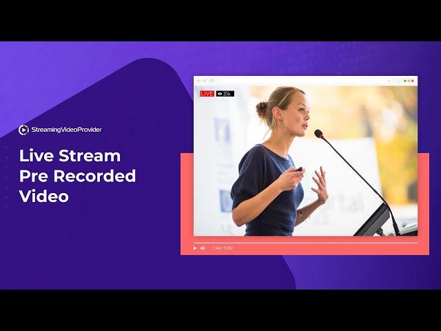 ▶️ How To Live Stream Pre-Recorded Videos (Beginners tutorial)