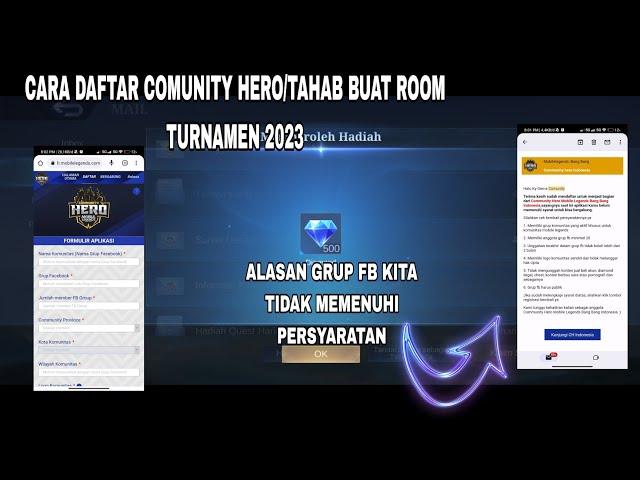 Daftar COMUNITY HERO MOBILEGEND (CH) SIMPEL AUTO DI TRIMA DAN BUAT ROM TURNAMEN!!!!