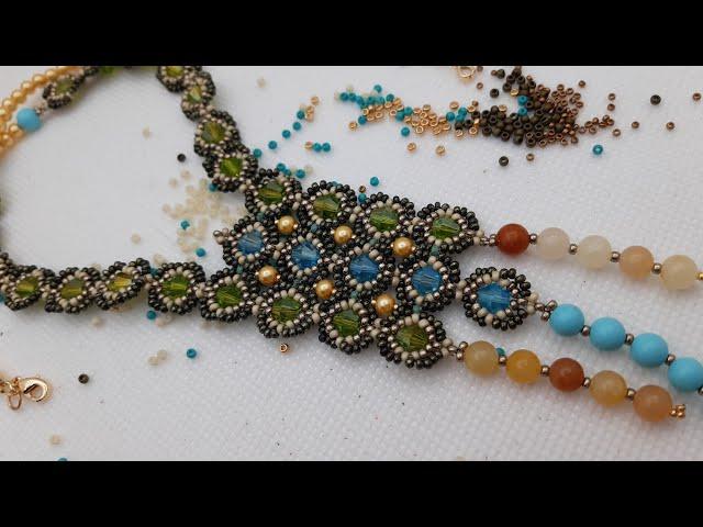 Diy video tutorial ,,VETRI,, in col. con la #Beebeecraft #girocollo #bracciale #orecchini #pulsera 