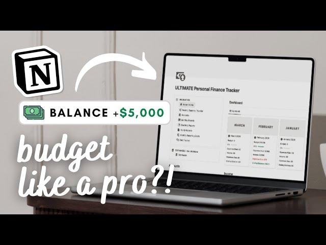 ULTIMATE Personal Finance Tracker (budget, expenses, debt tracker) | Notion Template Tour