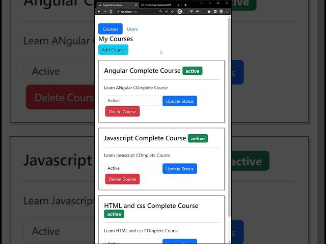 Animate when the new course tab is leaving in #angular #leelawebdev  - Angular16