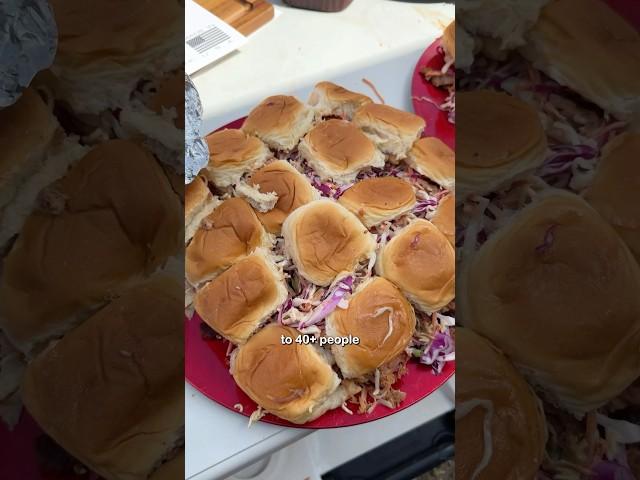 Ramen BBQ Pulled Pork Sliders at a Tailgate (8/30)