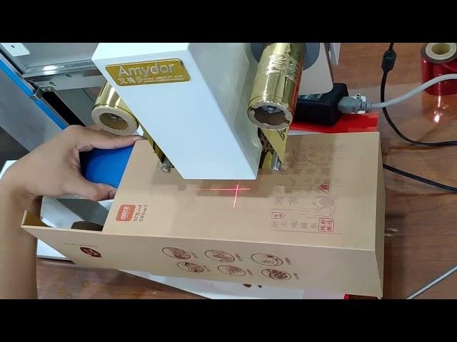 Amydor AMD8025D box and paper bag digital gold foil printer machine, no plate needed