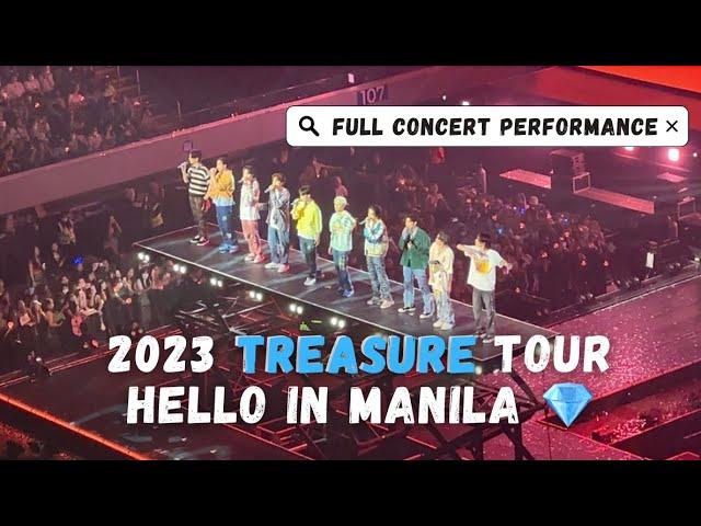  FULL CONCERT PERFORMANCE : 2023 TREASURE TOUR HELLO IN MANILA  #treasure #treasuremaker #teume