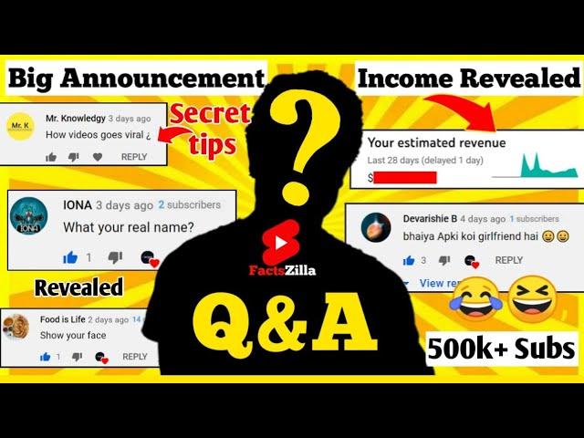 Who is Factszilla - First QNA | earnings revealed  with proof