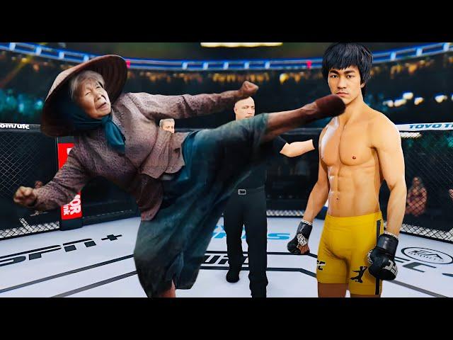 PS5 | Bruce Lee vs. Indian Invincible Old Woman [EA Sport UFC 4]