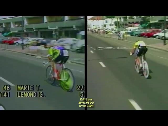 1989 Tour de France - 21st and final stage (ITT) - Greg LeMond versus Laurent Fignon