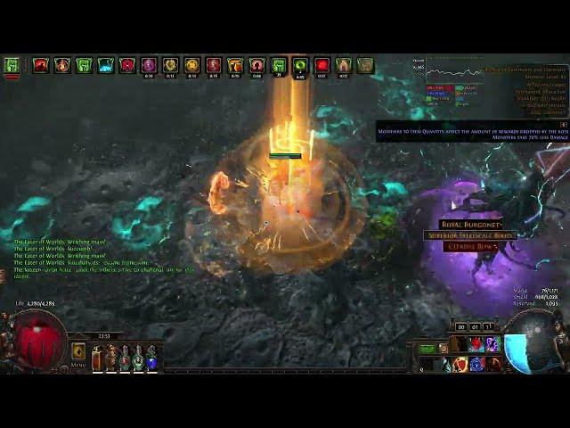 (3.23) Forbidden Rite Pathfinder VS Uber Eater of Worlds (Deathless)