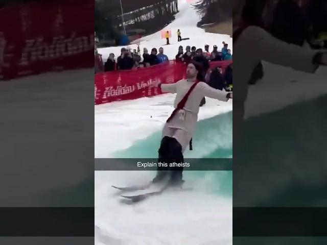 Jesus on Skis is the FUNNIEST Meme You've Ever Seen! #funny #jesus