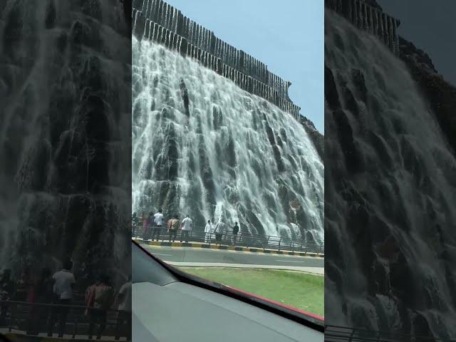 Water fall in khorfakkan Fujairah     #travel #viral #reels #shorts #youtubeshorts_