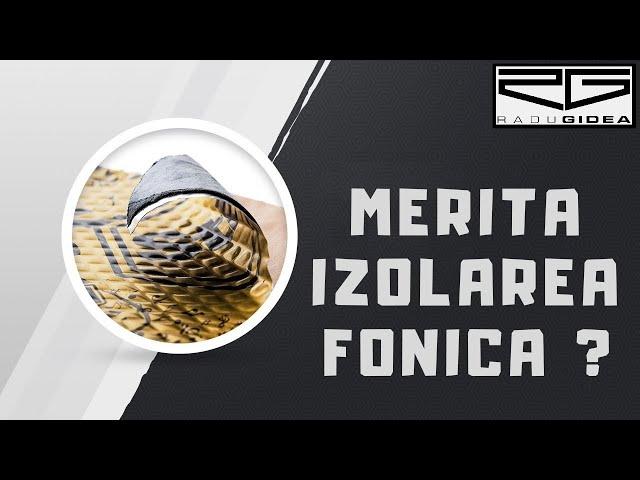 Sa izolez fonic masina ? - TUTORIAL