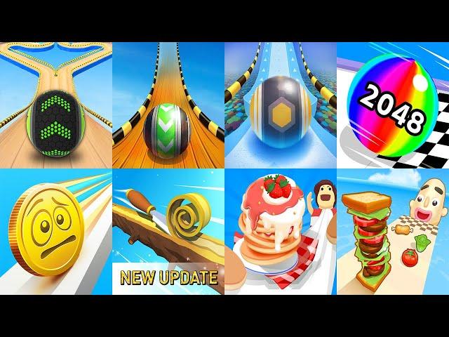 Going Balls VS Coin Rush Sky Rolling Ball 3D Ball Run 2048 Sandwich Runner Juice Run Smile Rush #21