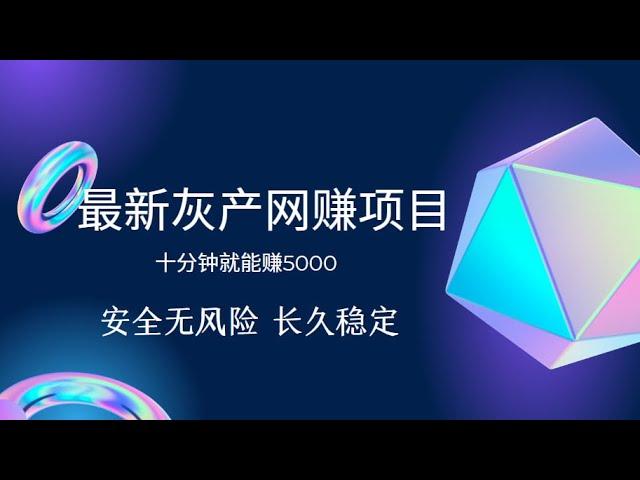 2024年最新网赚项目，五分钟轻松赚3000+，零风险的赚钱项目，网络赚钱创业首选，可以帮你快速上岸的项目，真实网赚｜网络赚钱｜兼职副业｜ 适合所以人的项目！