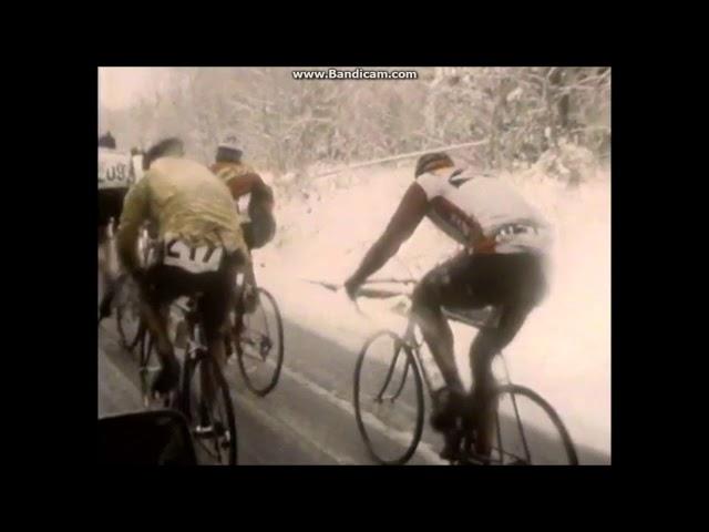 Liège Bastogne Liège 1980 - Bernard Hinault vainqueur sous la neige