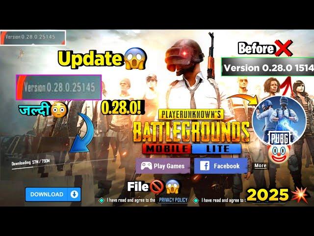 Pubg Lite Comeback 0.28.0 New Update 2025 | Pubg Mobile Lite 0.28.0 Update Download 2025 