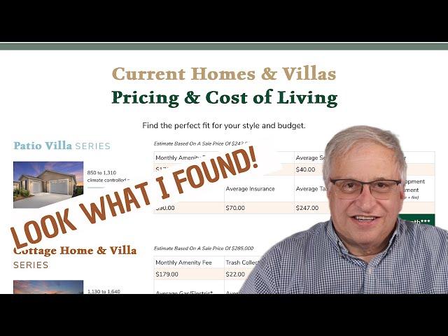 Cost of Living in the Villages for individuals looking to move there!