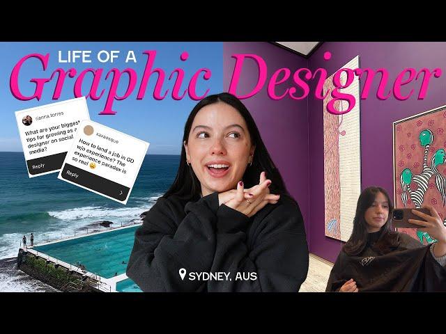 life of a graphic designer in Sydney, Australia | career advice, clients, answering your questions