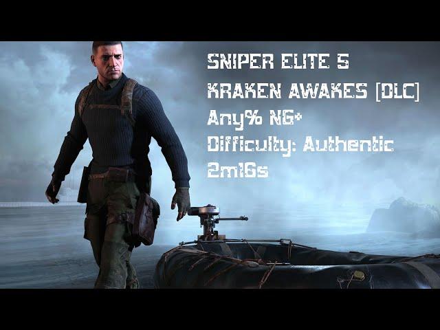 SNIPER ELITE 5 - Any% NG+ - DLC – KRAKEN AWAKES (Authentic) - 2m 16s [WORLD RECORD]