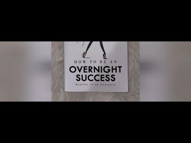 How to be an overnight success- book lessons