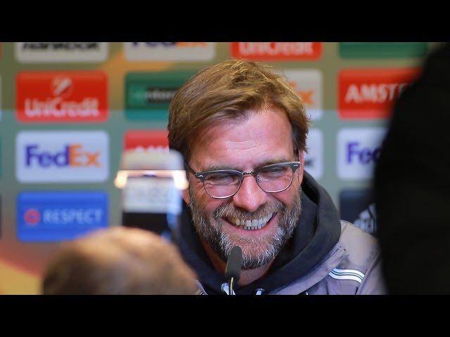 Pressekonferenz des FC Liverpool mit Jürgen Klopp zum "Spiel des Jahres" gegen Borussia Dortmund