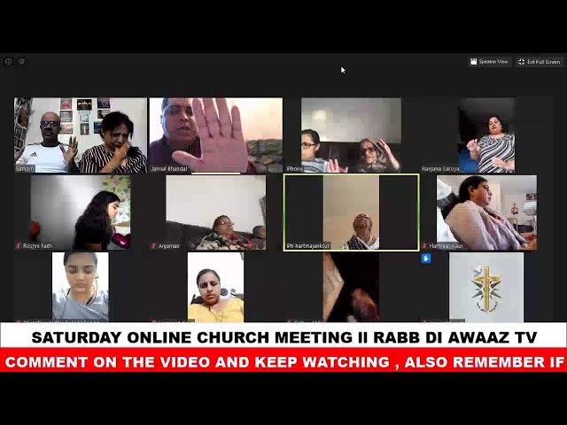LIVE Church Meeting Every Saturday With Pastor Jaimal Bhandal, Rabb Di Awaaz Ministries