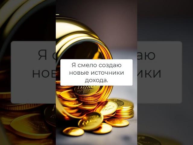 Аффирмации на деньги каждый день #shorts
