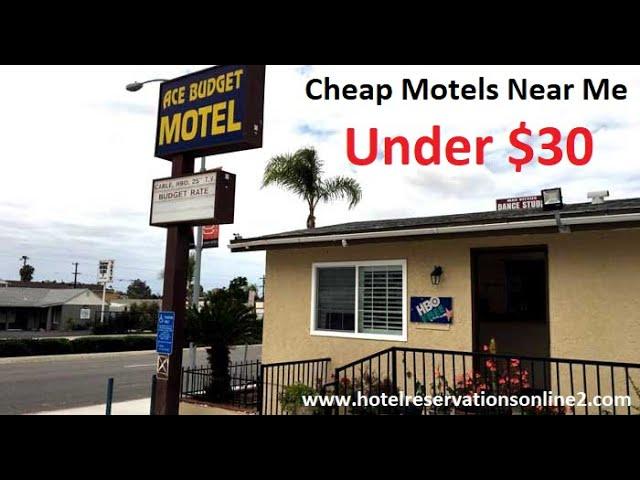 Top 10 Cheap Motels Near Me Under $30 for Tonight