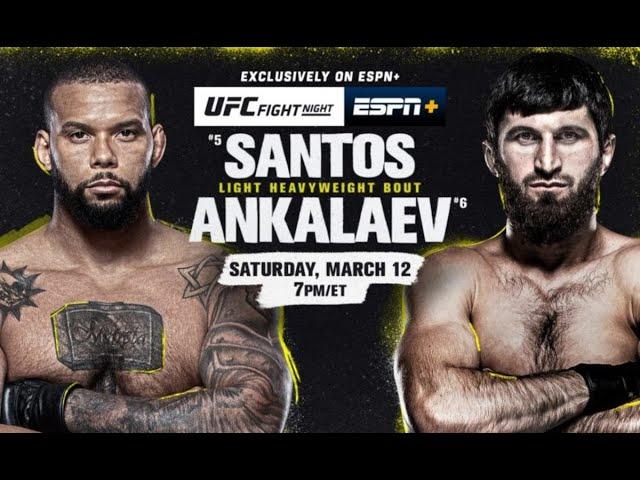 Thiago Santos vs Magomed Ankalaev