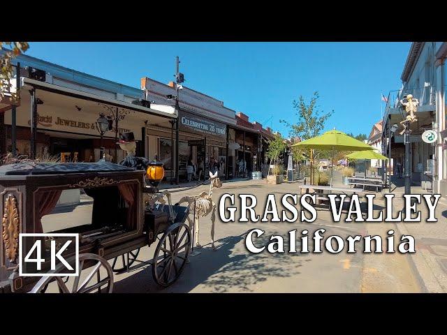 [4K] Grass Valley  - California USA - Walking Tour