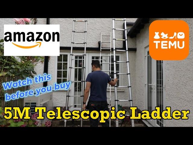 No Thank you...5M Telescopic Ladder Amazon VS TEMU by Benson Chik