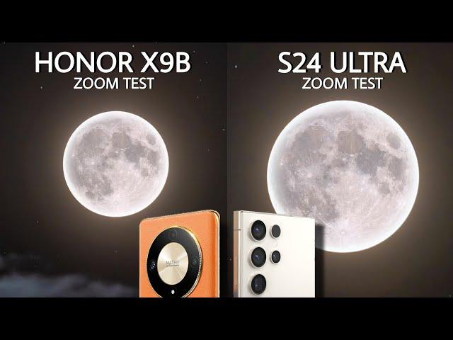 Honor X9B Vs Samsung Galaxy S24 Ultra Moon Zoom Test