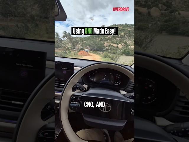 Using CNG made easy | 2025 Tata Altroz #overdrive