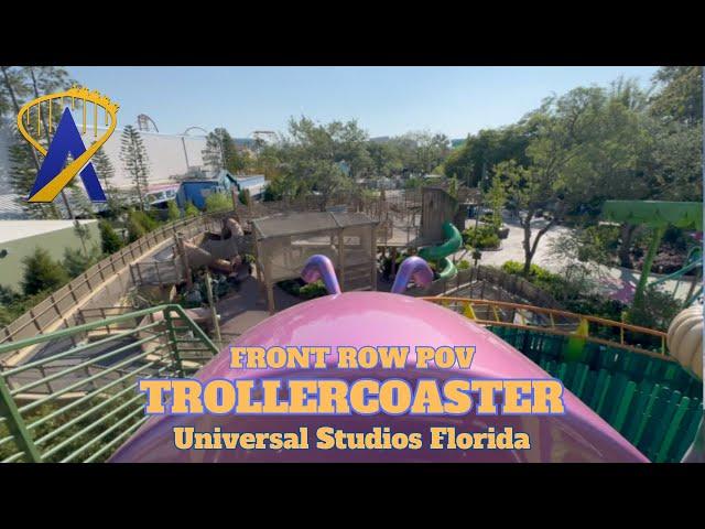 Trollercoaster Front Row POV from Dreamworks Land at Universal Studios Florida