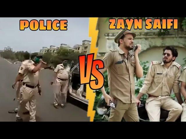 Police vs Zayn saifi || Lockdown me Police || #r2h || Round2hell