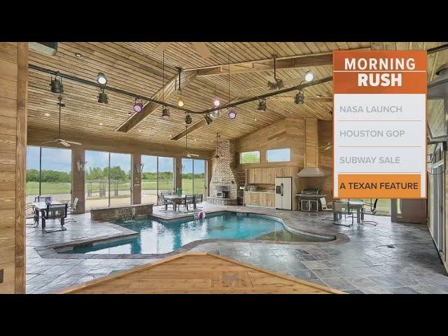 $1.4M North Texas home with indoor Texas shaped pool goes viral