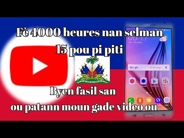 fè 4000 heures nan 15 jou byen fasil.