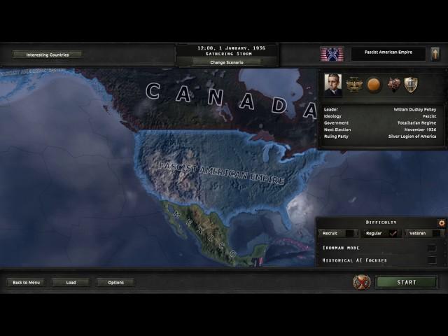 Hearts of Iron 4 Fascist America