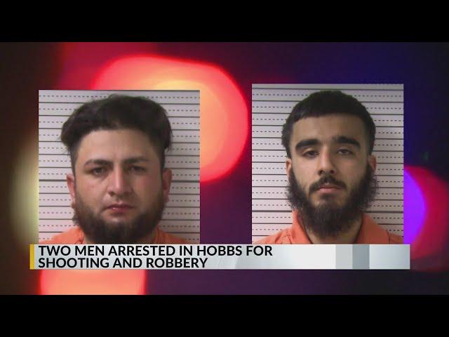 Hobbs police arrest 2 men in connection to shooting and robbery