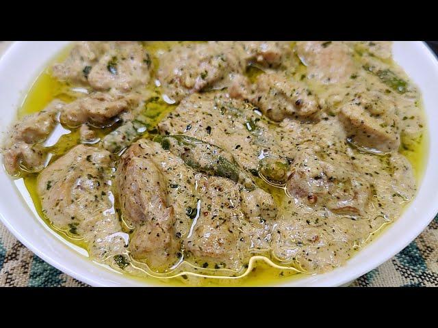 Black Pepper Chicken With Silky Smooth Gravy | Chicken Malai Handi | White Chicken Recipe