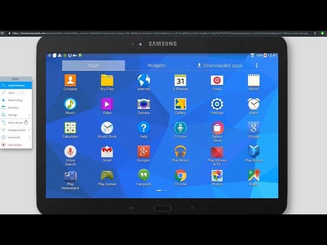 BrowserStack Samsung Android Emulator Installation Guide 2019