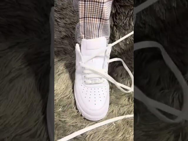 Air Force 1 Bar Lace Tutorial ️